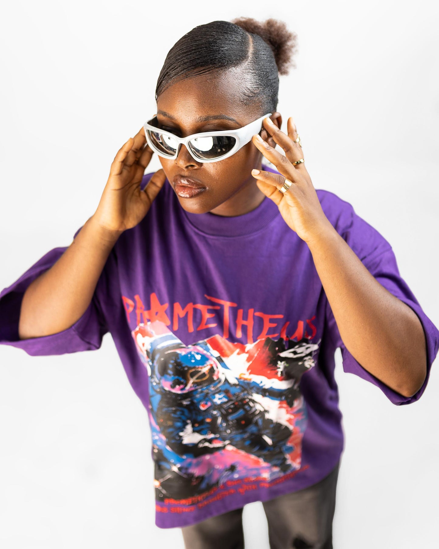 Big Stars Tee - Purple